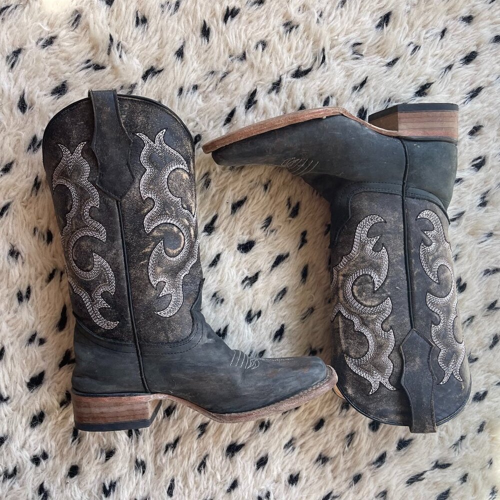 CIRCLE G leather cowboy boot/great condition/size 3/KIDS/so cute